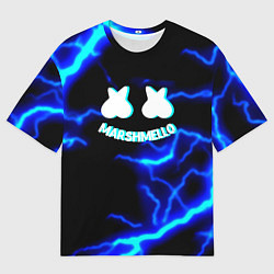 Футболка оверсайз мужская Маршмэллоу шторм, цвет: 3D-принт