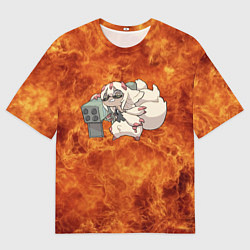 Футболка оверсайз мужская Взрывоопасная Фапута, цвет: 3D-принт