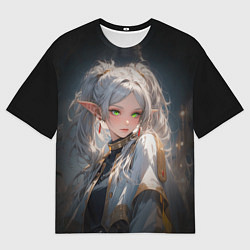 Футболка оверсайз мужская Аниме Фрирен провожающая в последний путь, цвет: 3D-принт