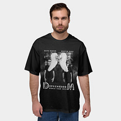 Футболка оверсайз мужская Depeche Mode - Memento mori worldwilde tour, цвет: 3D-принт — фото 2