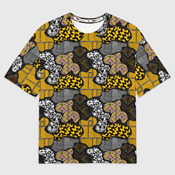 Мужская футболка оверсайз Abstract pattern