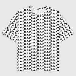 Мужская футболка оверсайз BAP kpop steel pattern