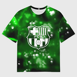 Футболка оверсайз мужская Barcelona боке текстура поле, цвет: 3D-принт