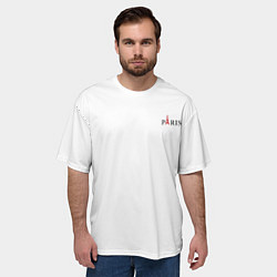 Футболка оверсайз мужская Paris city, цвет: 3D-принт — фото 2