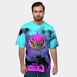 Футболка оверсайз мужская 6ix9ine neon, цвет: 3D-принт — фото 2