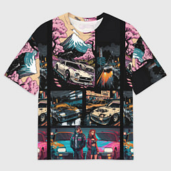 Мужская футболка оверсайз Japanese jdm art