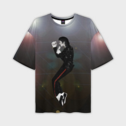 Футболка оверсайз мужская Michael Jackson в прыжке, цвет: 3D-принт