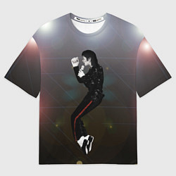 Футболка оверсайз мужская Michael Jackson в прыжке, цвет: 3D-принт