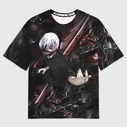 Футболка оверсайз мужская Tokyo Ghoul anime, цвет: 3D-принт