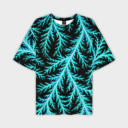 Футболка оверсайз мужская Разряды электричества Tie Dye, цвет: 3D-принт