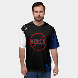 Футболка оверсайз мужская Bully game краски рокстар, цвет: 3D-принт — фото 2