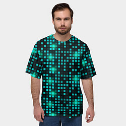 Футболка оверсайз мужская Неоновый светящийся, цвет: 3D-принт — фото 2