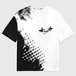 Футболка оверсайз мужская Алиса краски текстура, цвет: 3D-принт