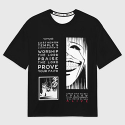 Мужская футболка оверсайз Commandments of Carthenon Temple