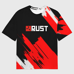 Футболка оверсайз мужская RUST краски game, цвет: 3D-принт