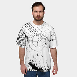 Футболка оверсайз мужская BMW краски, цвет: 3D-принт — фото 2