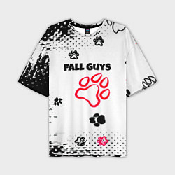 Футболка оверсайз мужская Fall Guys kids game pattern, цвет: 3D-принт