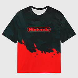 Мужская футболка оверсайз Nintendo краски гейм компани