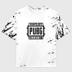 Футболка оверсайз мужская Pubg текстура game, цвет: 3D-принт
