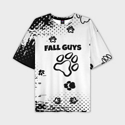 Мужская футболка оверсайз Fall Guys game
