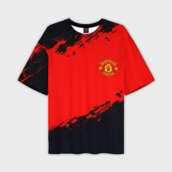 Мужская футболка оверсайз Manchester United colors sport