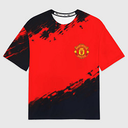 Мужская футболка оверсайз Manchester United colors sport