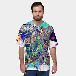 Футболка оверсайз мужская Сплетенные круги Инь Ян, цвет: 3D-принт — фото 2