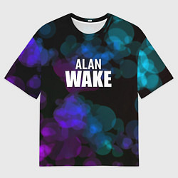 Футболка оверсайз мужская Alan wake текстура, цвет: 3D-принт