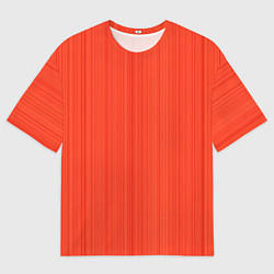 Мужская футболка оверсайз Морковный полосатая рябь
