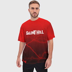Футболка оверсайз мужская Silent Hill storm abstraction, цвет: 3D-принт — фото 2