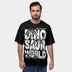Футболка оверсайз мужская Paleontology the forgotten planet, цвет: 3D-принт — фото 2