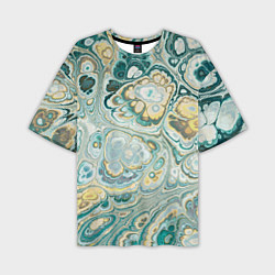 Мужская футболка оверсайз Абстрактный разноцветный узор