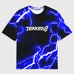 Футболка оверсайз мужская Tekken молнии, цвет: 3D-принт