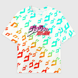 Футболка оверсайз мужская JoJo Bizarre pattern, цвет: 3D-принт