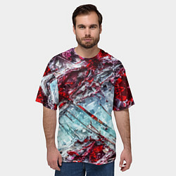 Футболка оверсайз мужская Лёд и кровь, цвет: 3D-принт — фото 2