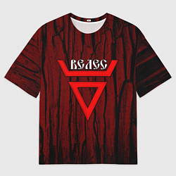 Футболка оверсайз мужская Велес символ, цвет: 3D-принт