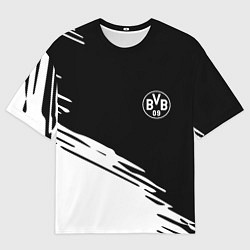 Футболка оверсайз мужская Borussia текстура краски, цвет: 3D-принт