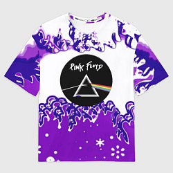 Футболка оверсайз мужская Pink floyd violet splash, цвет: 3D-принт