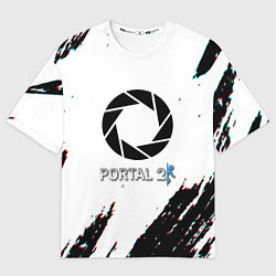 Футболка оверсайз мужская Portal 2 краски валв, цвет: 3D-принт