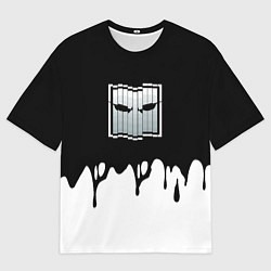 Футболка оверсайз мужская Rainbow six краски, цвет: 3D-принт