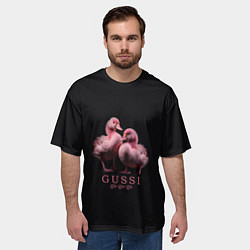 Футболка оверсайз мужская Два маленьких гуся: Gussi ga-ga-ga, цвет: 3D-принт — фото 2