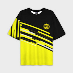 Мужская футболка оверсайз Borussia текстура спорт