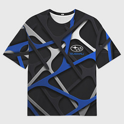 Футболка оверсайз мужская Subaru - 3D texture, цвет: 3D-принт