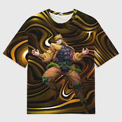 Футболка оверсайз мужская Дио Брандо из Невероятных ДжоДжо, цвет: 3D-принт