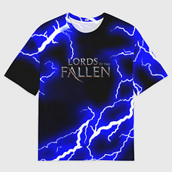 Мужская футболка оверсайз Lord of the fallen steel storm