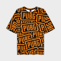 Мужская футболка оверсайз PUBG pattern game