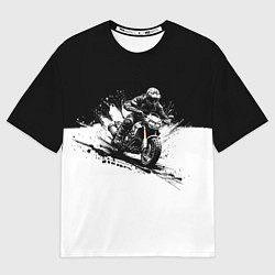 Мужская футболка оверсайз Scrambler BlacknWhite
