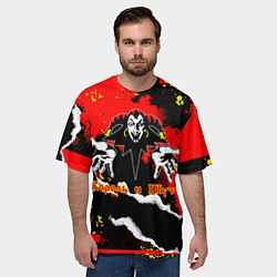 Футболка оверсайз мужская Король и Шут russian rock band, цвет: 3D-принт — фото 2