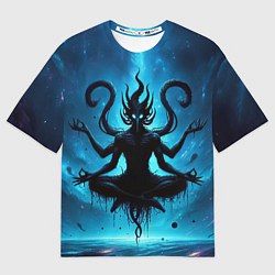 Футболка оверсайз мужская Бог перемен Тзинч нейросеть, цвет: 3D-принт