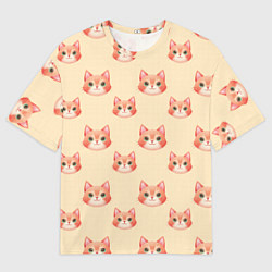 Мужская футболка оверсайз Рыжие котята